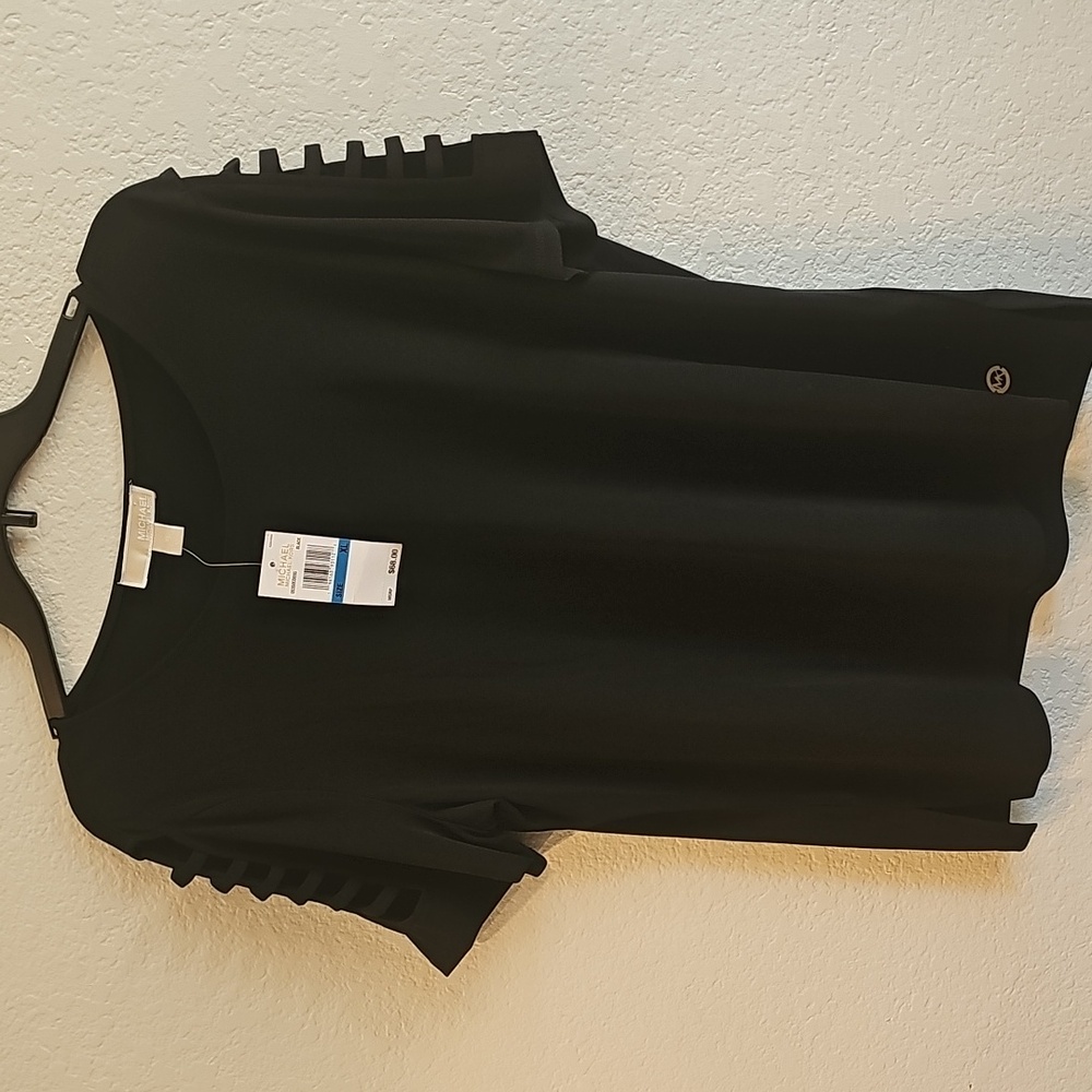 Michael Kors Black Short Sleeve Top